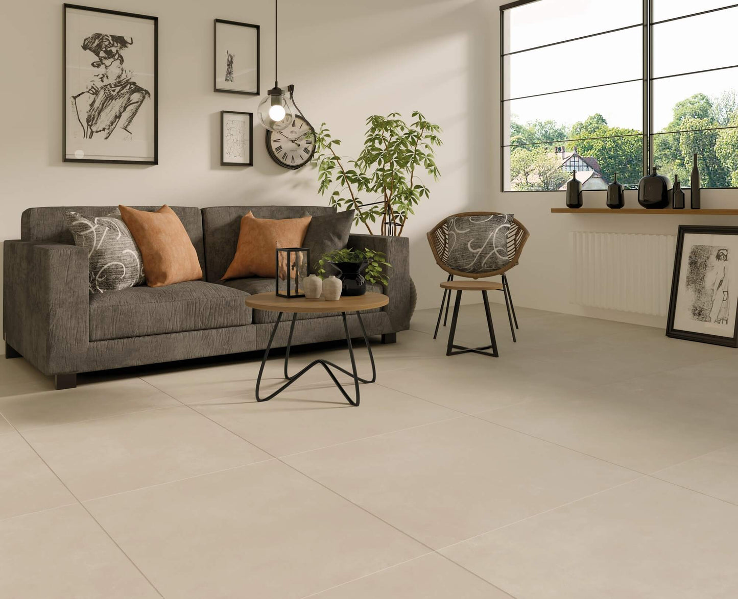 XXL Fliese Ziro Crema Navarti 120x240cm