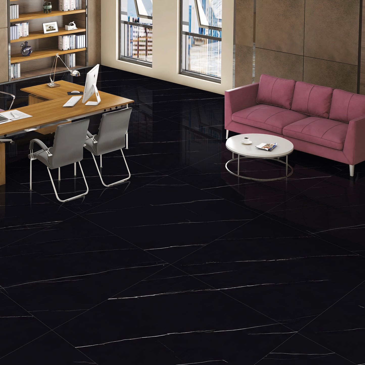 Black Marquina 120x120cm