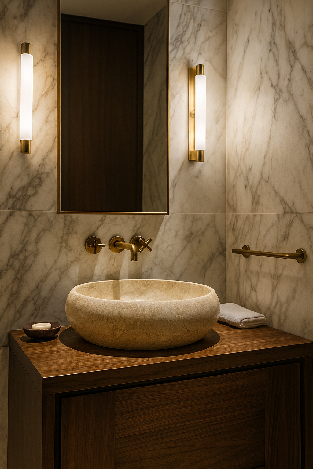 Natura Beige | Marmor Waschbecken