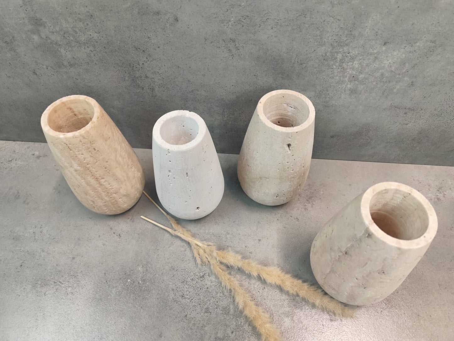 Travertin Vase "schlicht und chic"