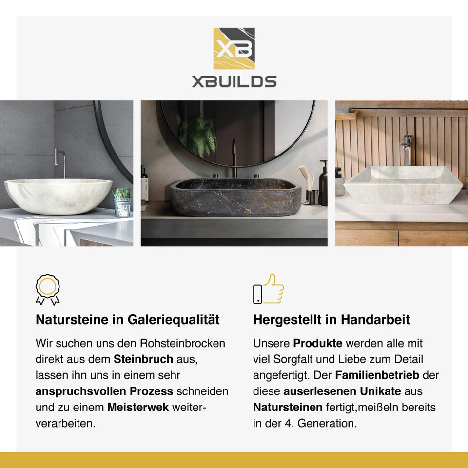 Grey Marble Bowl | Waschbecken