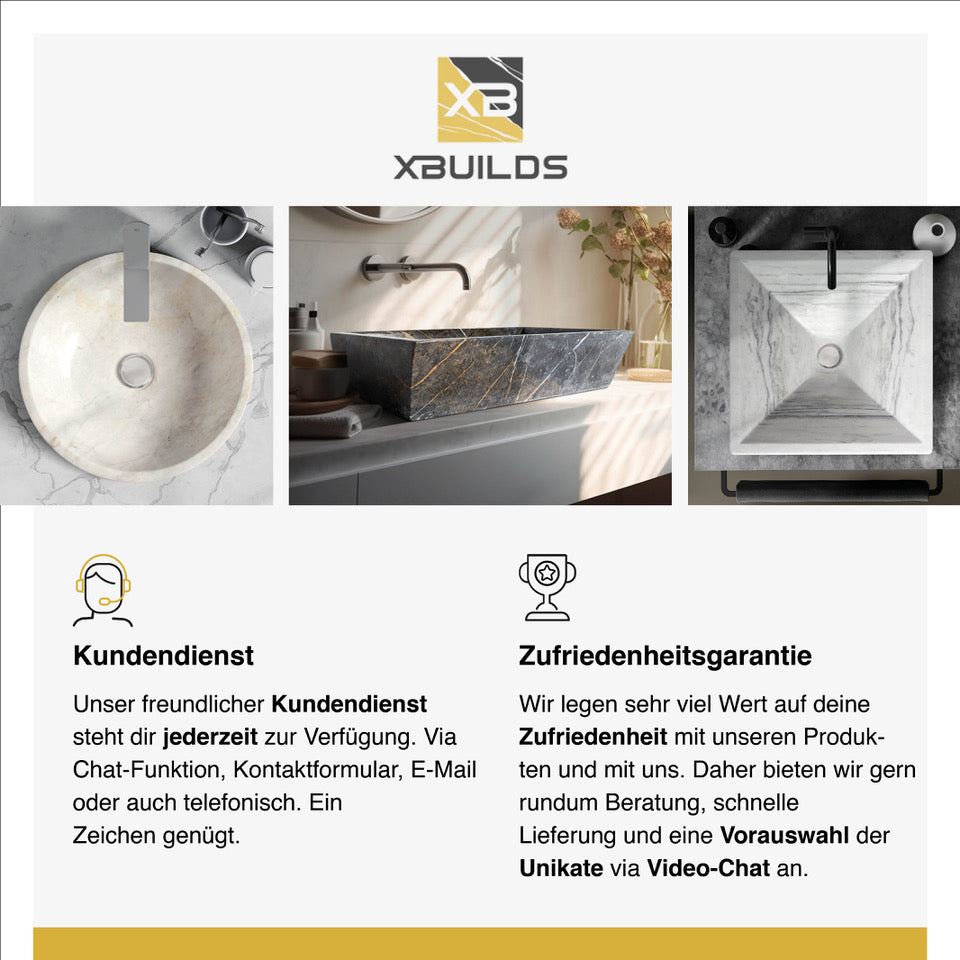 Grey Marble Bowl | Waschbecken