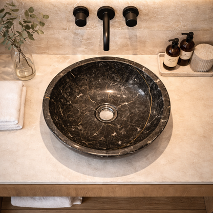 Marmor Waschbecken | Loghi Black Thunder