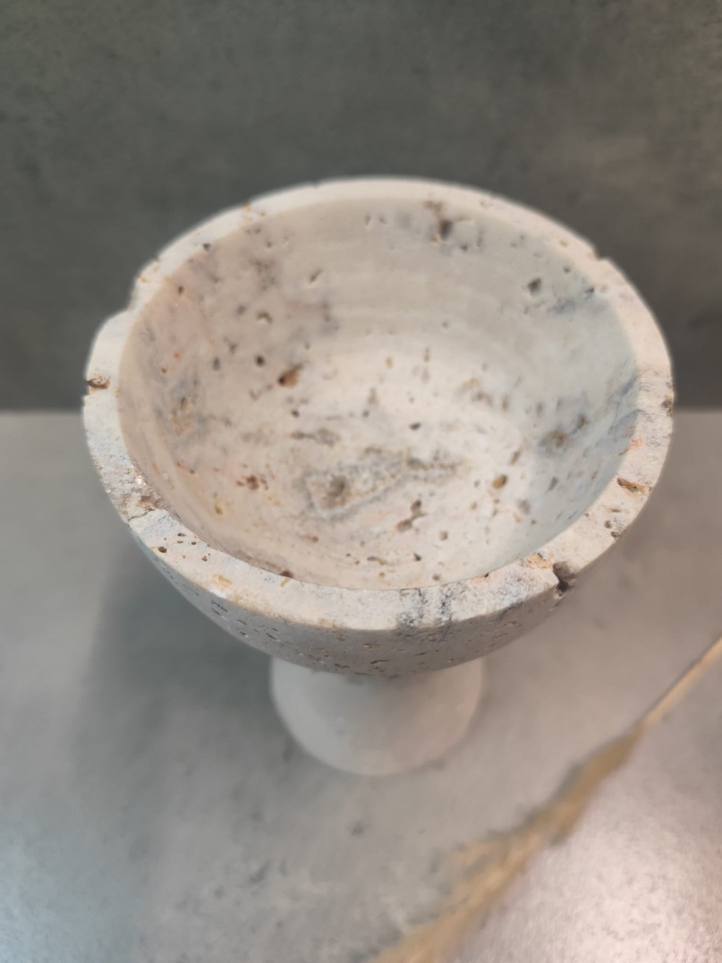Travertin Bowl "AMALFI" Deko, Naturstein, Japandi Deko
