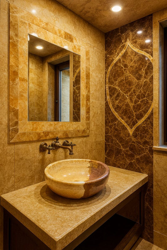 Golden Marble Bowl | Waschbecken