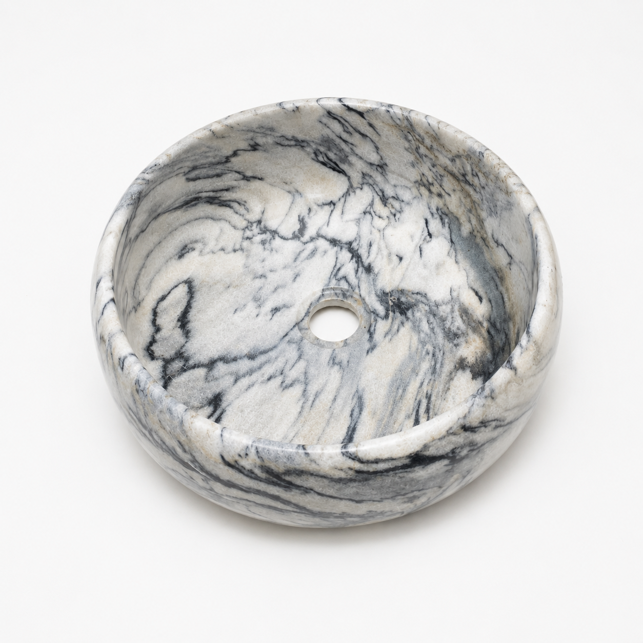 Marmor Waschbecken | Kentro Silver Storm