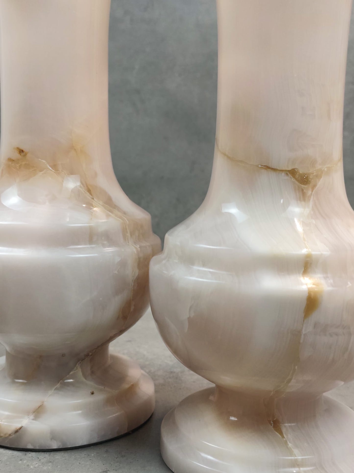 Onyx Marmor Alabaster Vase "LUMINA"