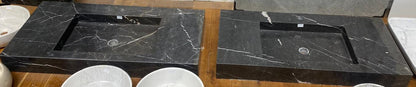 XXL Marmor Waschbecken | Midnight Obsidian