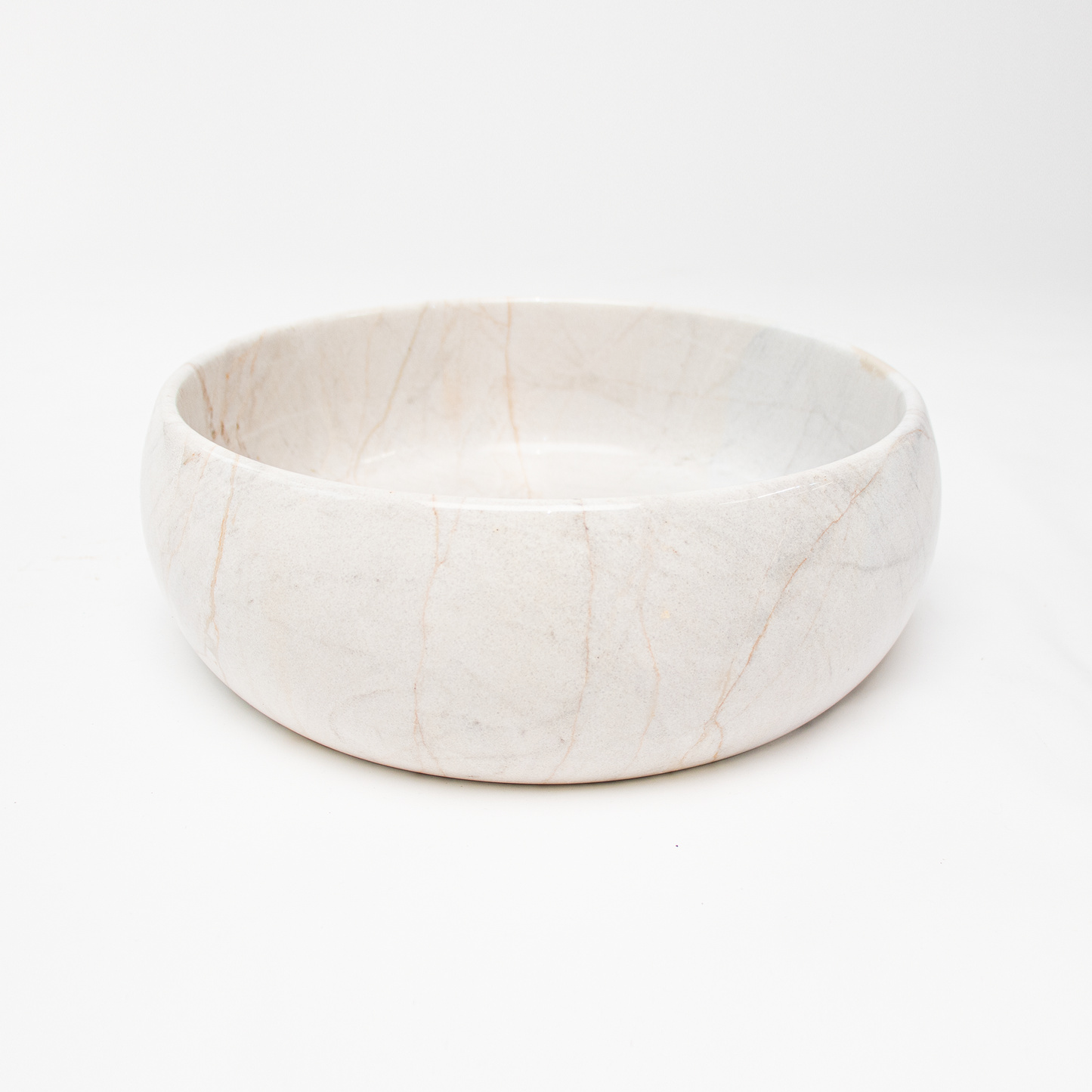 Marmor Waschbecken | Flat White Copper Shell