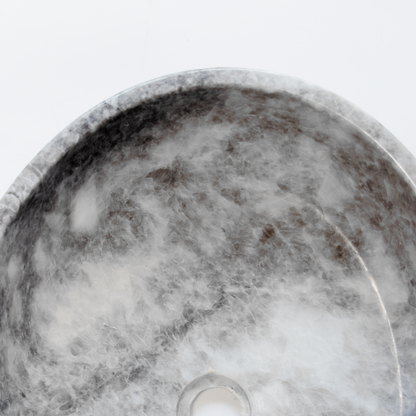 Marmor Waschbecken | Grey Marble Oval