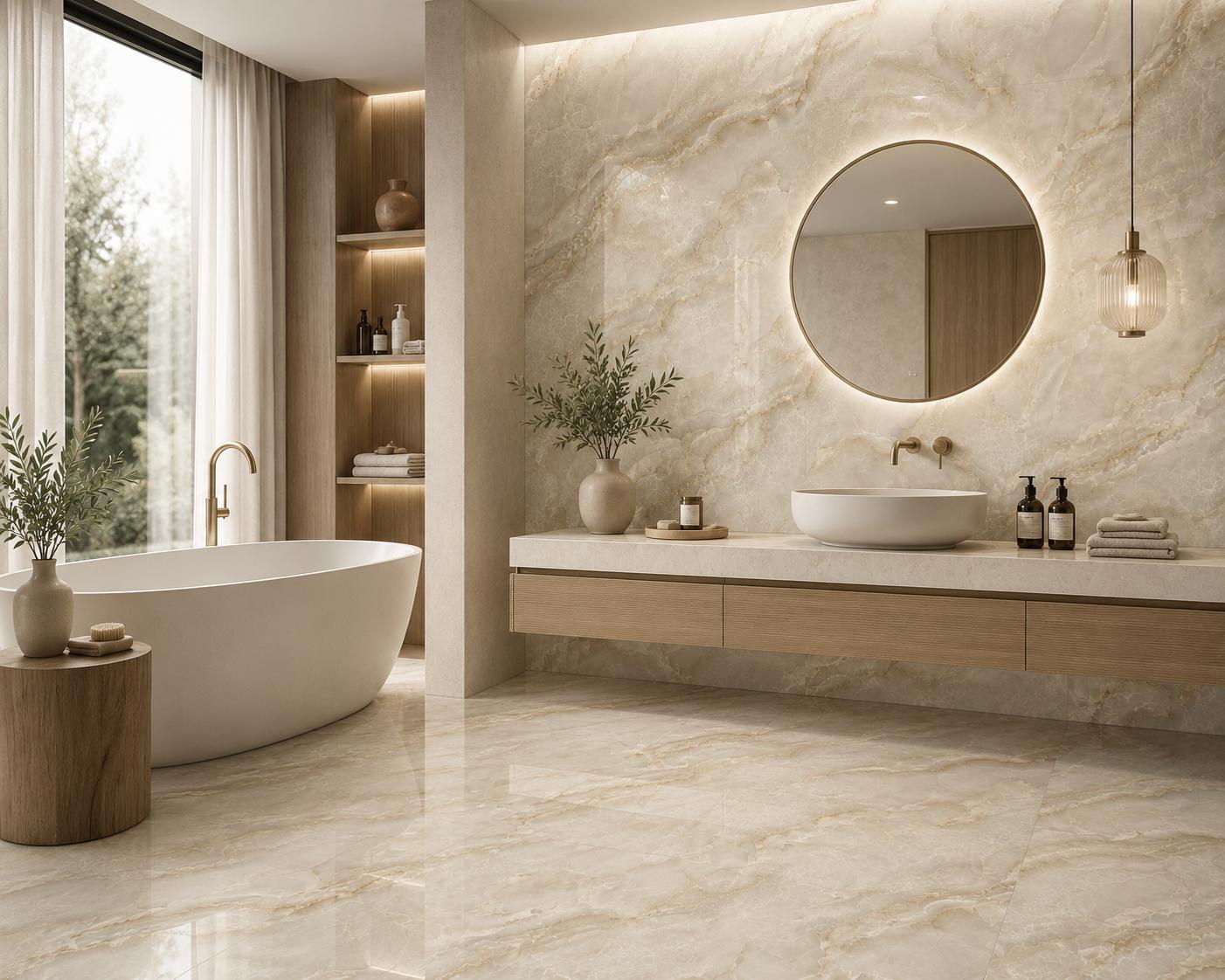 Omani Gold Glossy 120x120cm