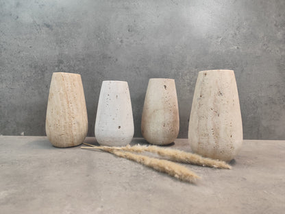 Travertin Vase "schlicht und chic"