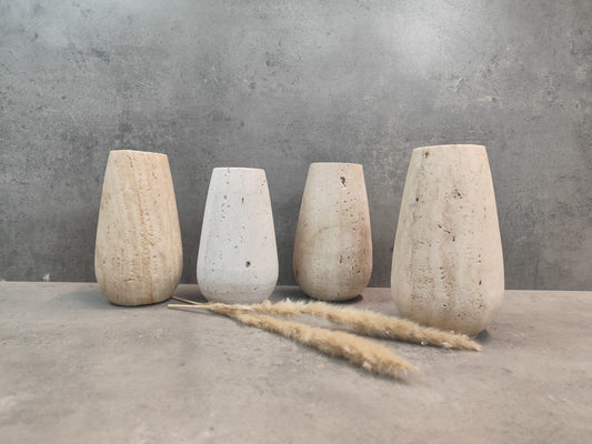 Travertin Vase "schlicht und chic"