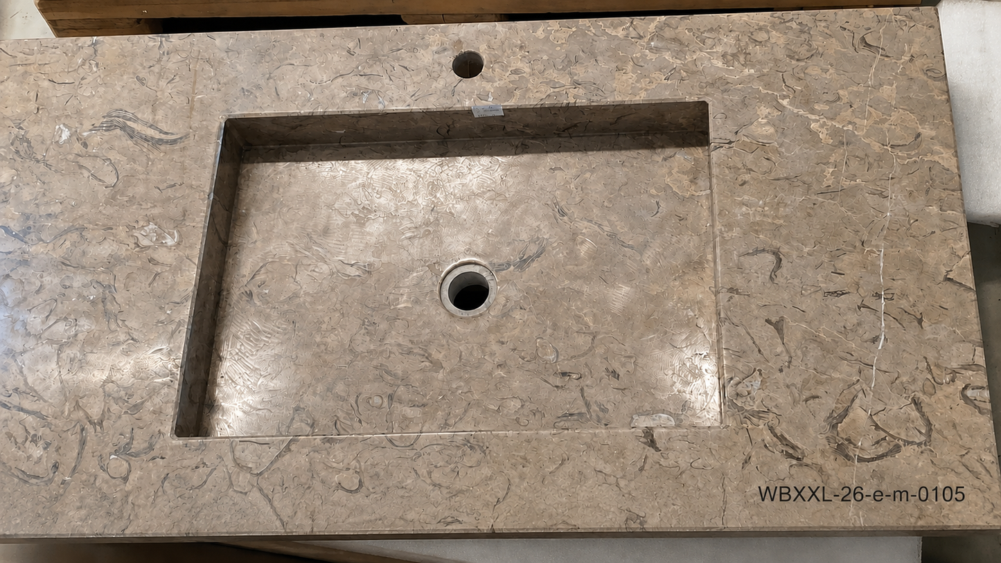 XXL Marmor Waschtische Massive Unikate aus Handarbeit