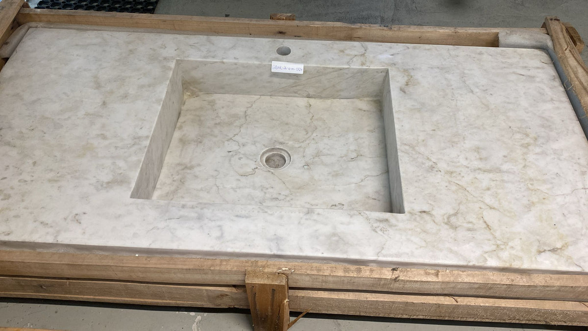 XXL Marmor Waschtische Massive Unikate aus Handarbeit